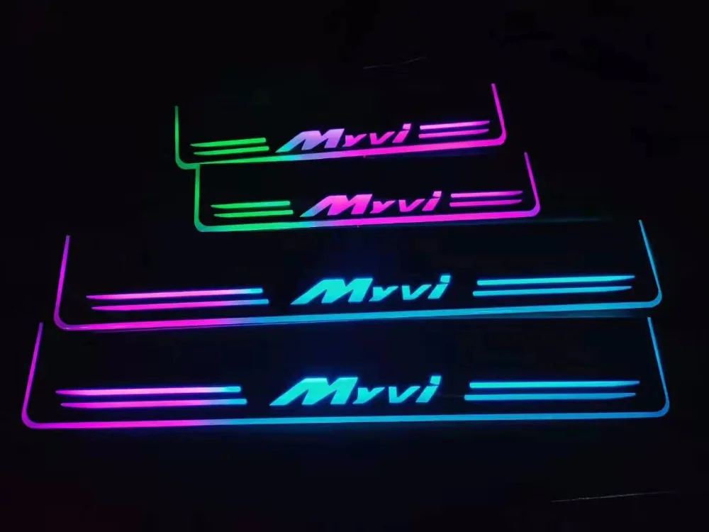 

Express Delivery Led Door Sill Plate Strip Welcome Light Pathway Accessories Guard Protectors for Perodua Myvi