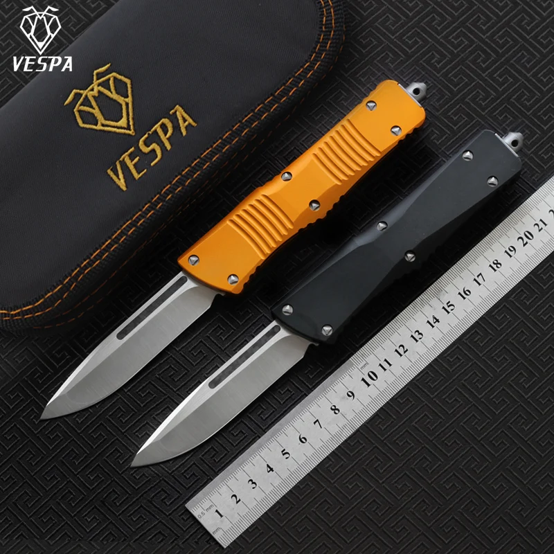 Нож VESPA лезвие: D2(S/E сатин) 6 цветов Ручка: алюминий кемпинг выживания Открытый EDC