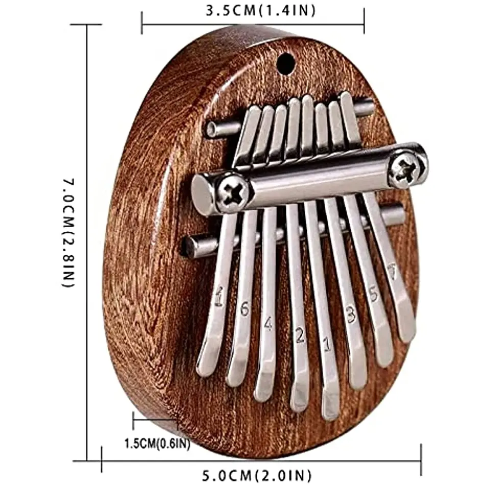 Миниатюрное пианино Kalimba с 8 клавишами музыкальные Обучающие инструменты для