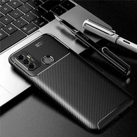 for oppo a53 a32 a33 a53s case carbon fiber shockproof phone case for oppo a52 a72 a92 silicone bumper back cover