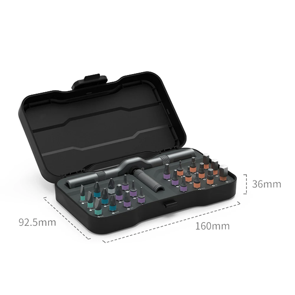 

24-in-1 RS1 Multifunctional Ratchet Screwdriver Set DIY Toolbox General Tool can be switched according to various occasions