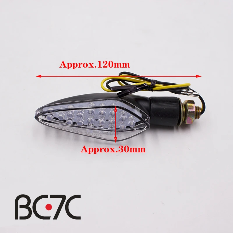 Универсальный светодиодный указатель поворота для мотоцикла желтый индикатор