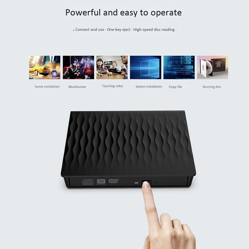 Внешний CD DVD привод USB 8/7 рекордер ультратонкий плеер для ноутбука Mac OS Windows 10/|Боксы