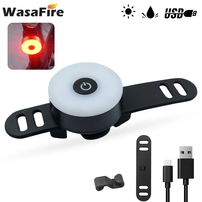 

WasaFire Bicycle Lamp 16*LED Mini Bike Flash Taillight Rear light 5 Modes USB Rechargeable IPX5 Waterproof Cycling Accessories