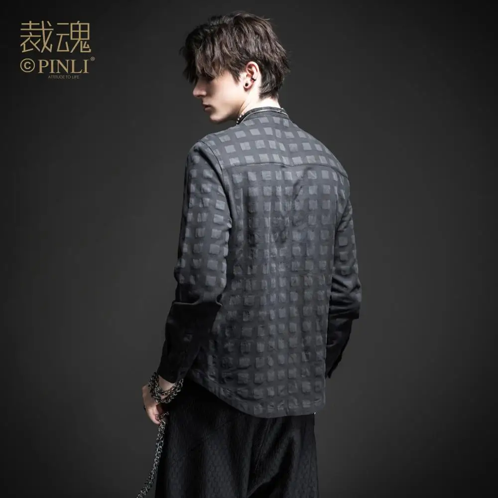 Бесплатная доставка Soul Весенняя Новая мужская темно черная Асимметричная