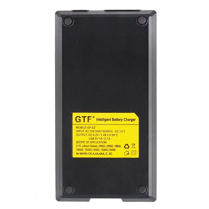 BEESCLOVER I2 зарядное устройство для 18650 с 2 индикатора светильник черного цвета (по