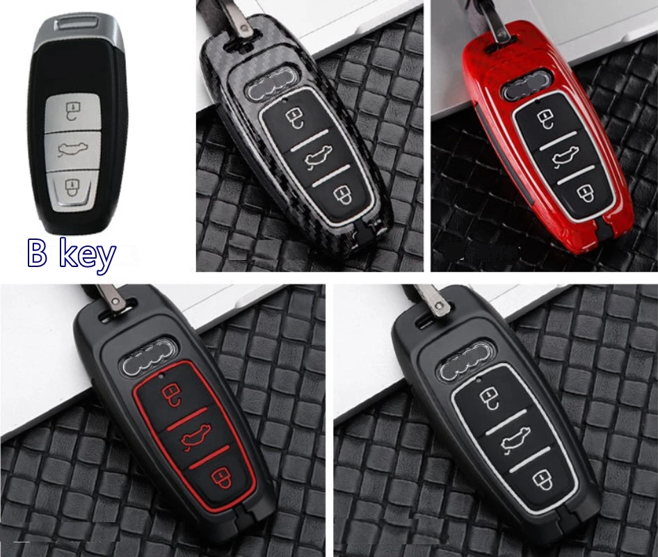 Чехол для автомобильного ключа держатель Audi A1 A3 A4 A5 A6 A7 A8 C8 Quattro Q3 Q5 Q7 Q8 TT 2012 2013 2014 2015