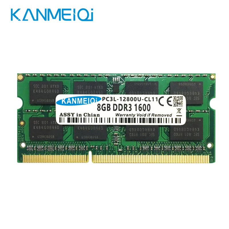 DDR3L DDR3 4 ГБ 8 ГБ 1333 МГц 1600 SO-DIMM 1,35 v 1,5 v ноутбук оперативная память 204pin памяти ноутбука KANMEIQi