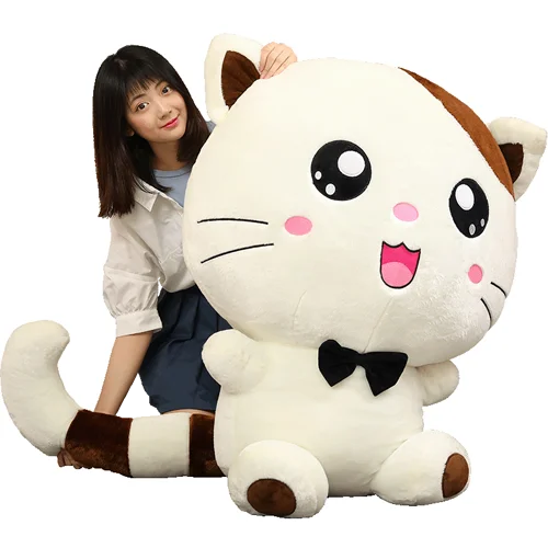 Корейские спальные плюшевые животные милые мягкие кошки каваи подушки Гиганты