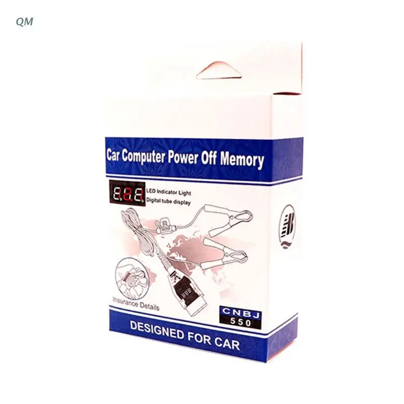 

Professional OBD2 Automotive Battery replacement Tool Car Computer Memory Saver Emergency Power Supply Cable 13MF