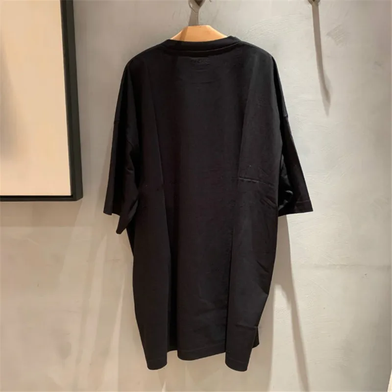 Футболка оверсайз с серебристыми заклепками для мужчин и женщин 2020ss|Мужские