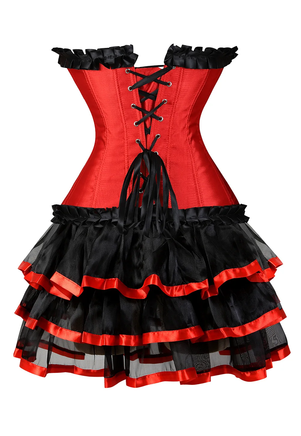 Сексуальные корсеты для женщин костюм большого размера бурлеск корсет и юбка в