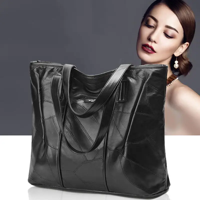 DIINOVIVO Ladies Casual Bags Soft PU Leather Shoulder Bag Women Handbags High Quality Tote Bags For Women Large Bag WHDV1284