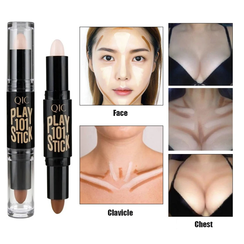 

Double Head Concealer Cream Brighten Contour Stick Pen Highlight Pen 3D Face Foundation Bases Perfect Makeup Cosmetics