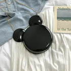 Сумка для подгузников Disney, дамская сумочка принцессы, модный мессенджер из искусственной кожи на ремне для женщин, Микки Маус, симпатичная круглая сумка с Минни
