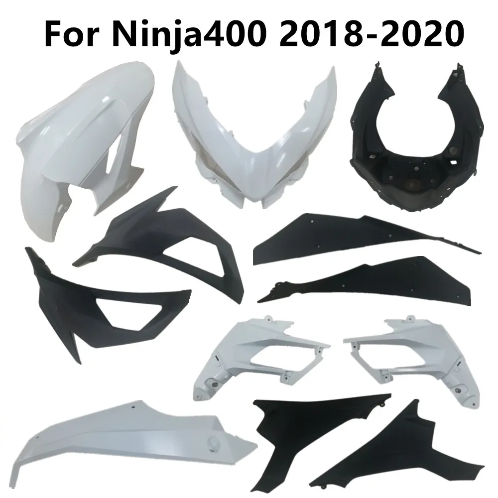 

Неокрашенные пластиковые детали для мотоцикла Ninja400 2018-2019-2020, детали кузова, обтекатель, капот, левый правый впрыск ABS