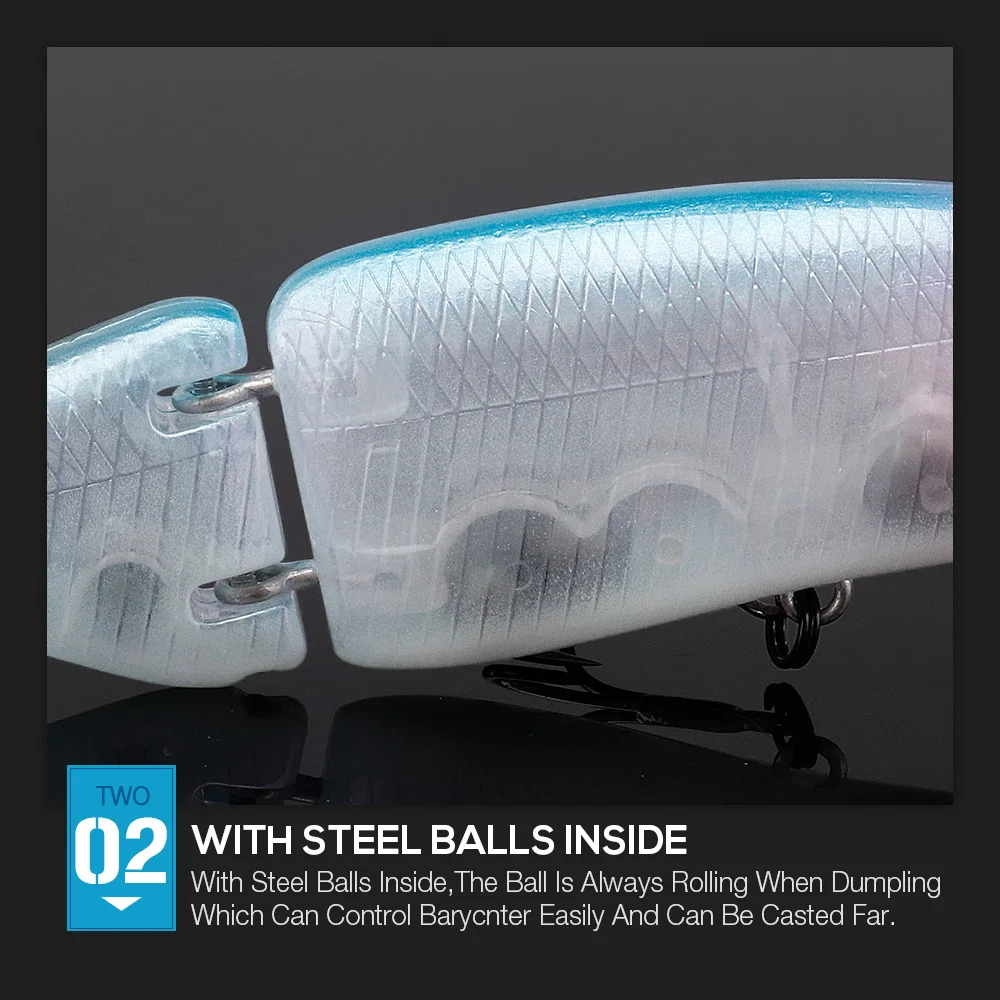 Тройник плавающие воблеры для щуки 135 мм/165 мм твердая большая приманка