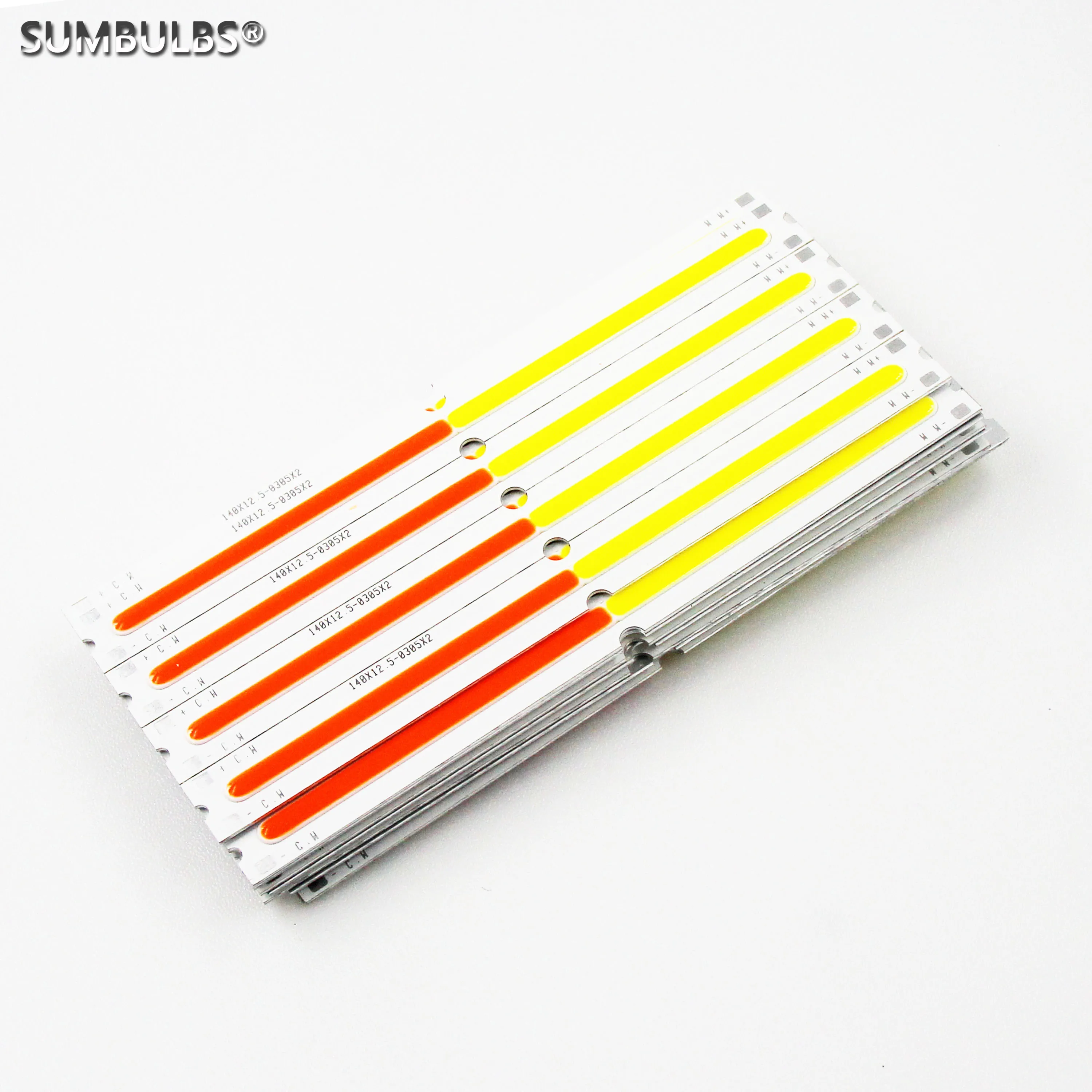 ЛЕМПОЧКИ DC 9V Двухцветная светодиодная лента Cob Bar Light Bulb Два цвета Красный Желтый