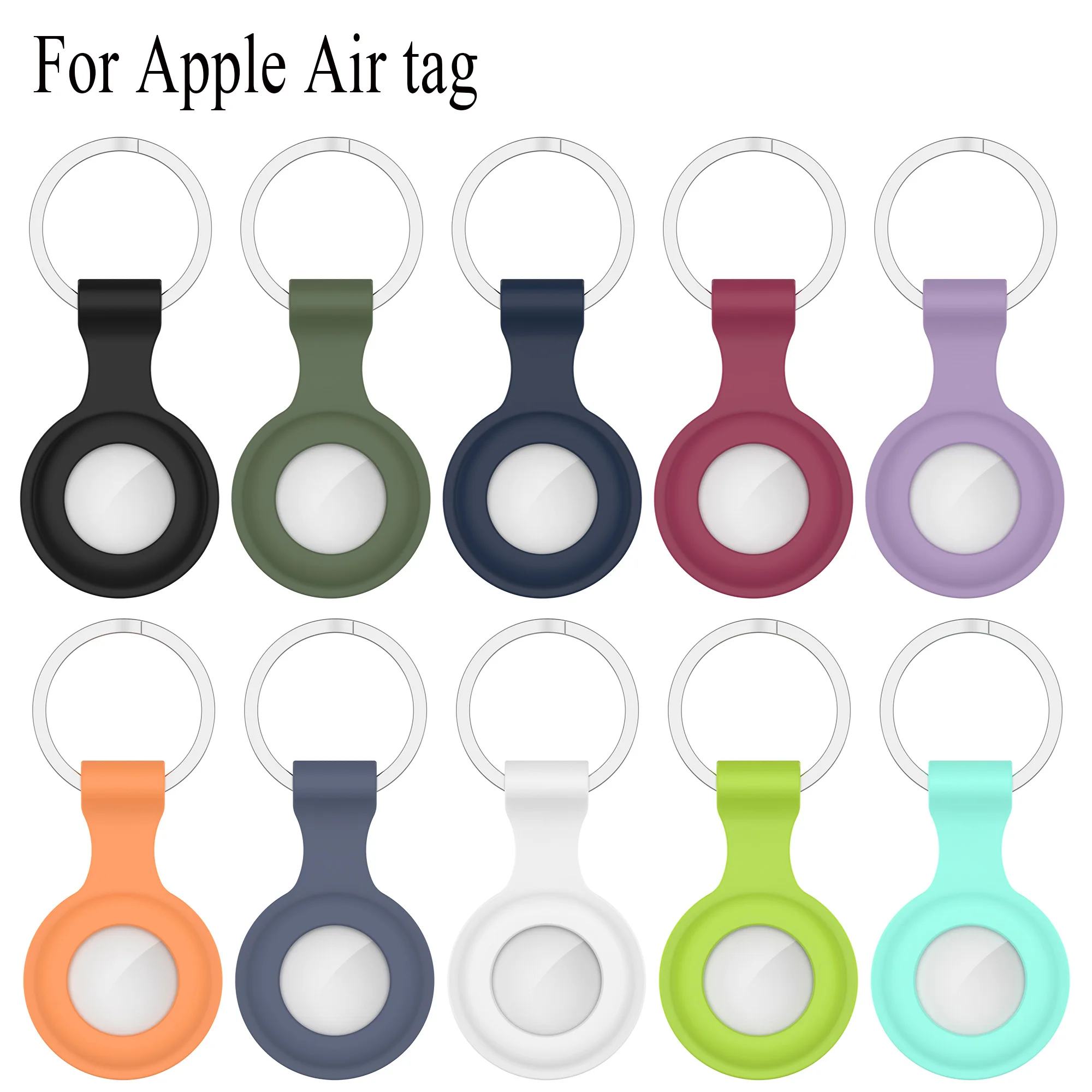 

Новый защитный чехол для Apple airtag, локатор, силиконовый защитный чехол, трекер, половина упаковки, Стильный чехол для Брелока Для Apple air tag