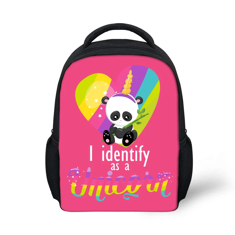 Kindergarten Kids Backpack Panda Unicorn Pattern Babies School Book Bags Cartoon Anime Designer Boys Girls Small Bags