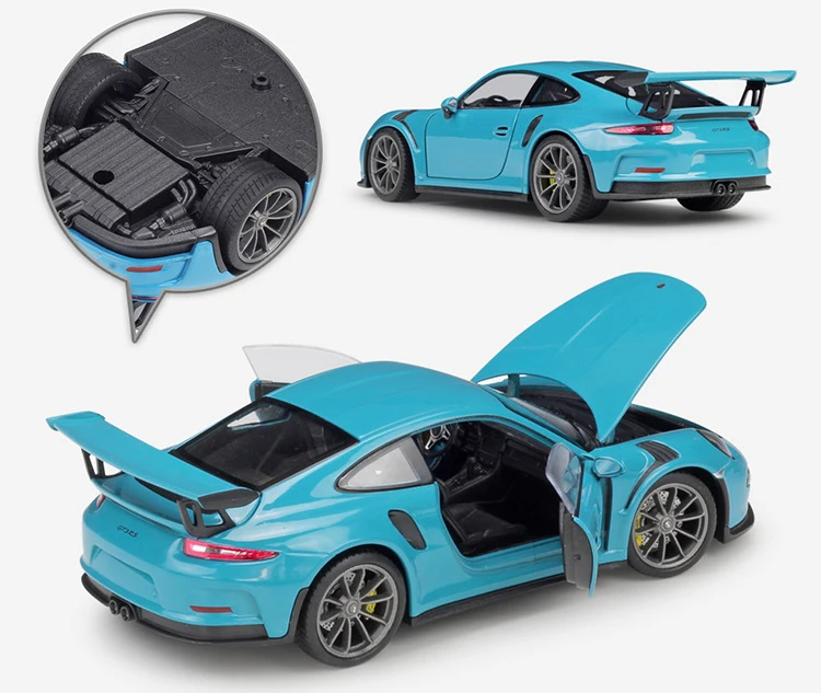 WELLY 1:24 Масштаб литья под давлением симулятор автомобиля Porsche 911 GT3 RS модель автомобиля сплав спортивный автомобиль металлическая игрушка гоночный автомобиль игрушка для детей подарок