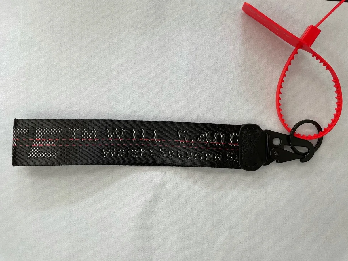 

Trend The Outfit Canvas Mobile Phone Keyring European Popular Logo Keychains Multi-Purpose Wrist Camera Jeans