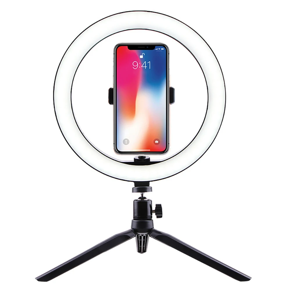 Регулируемый кольцесветильник светильник для селфи 3 цвета|Осветительные стойки