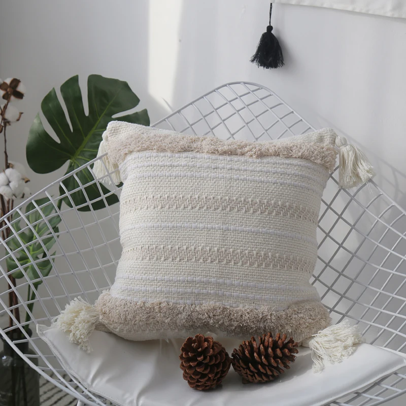 Подушка с вышивкой в скандинавском стиле этническая богемная Марокко подушка