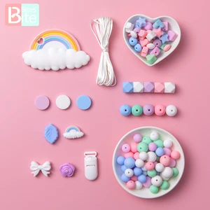 1 набор, силиконовые бусины для детского прорезывателя сделай сам