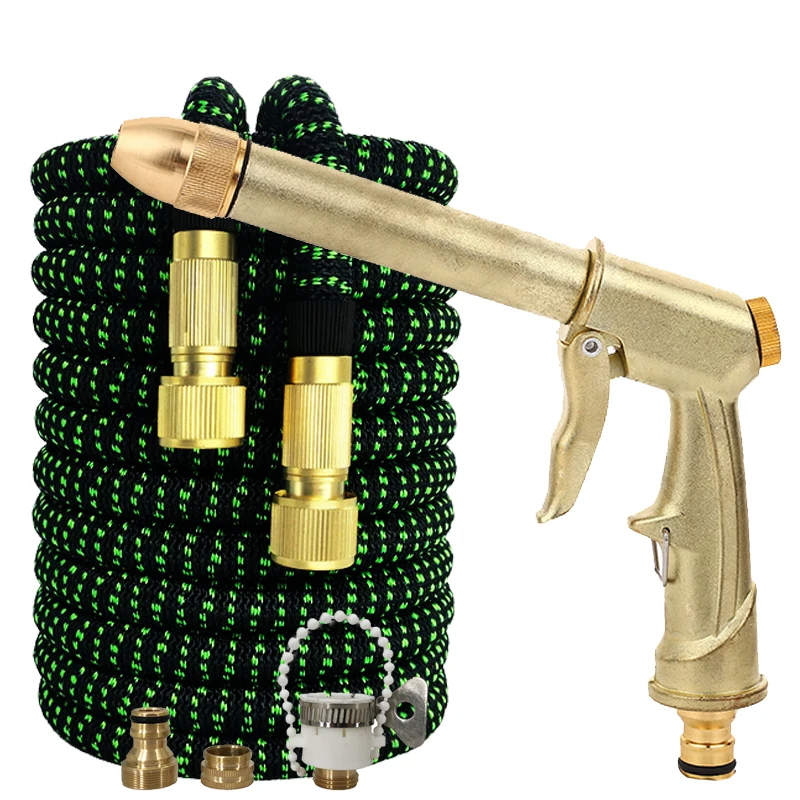 

Новинка 2021, Выдвижной Телескопический волшебный садовый поливочный шланг высокого давления для автомойки, пластиковый шланг, водяной пист...