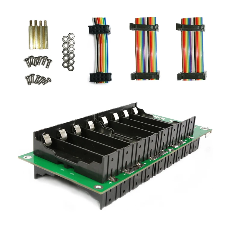 

Power Wall 18650 Battery Holder 62V/72V Battery Box Balancer PCM 17s 45A BMS diy Kit 18650 Battery Pack for Ebike Electric Car