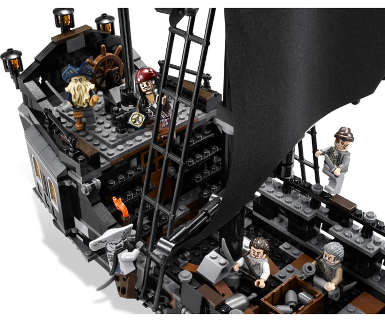 16006 804pcs Pirates the Caribbean The 4184 Black Pearl Building Blocks Bricks Children's educational toys