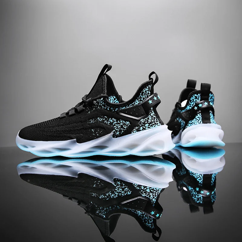 

OUKABONI Men Shoes 2021 Summer Fashion Shoes Comfy Design Mesh Breathable Sneakers Men Men Casual Shoes Man