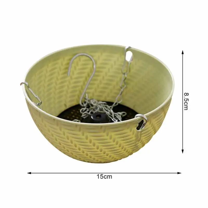 

Hanging Basket Plastic Succulents Holder Plant Hanging Pot Mini Portable Planting Container Tools for Indoor Outdoor