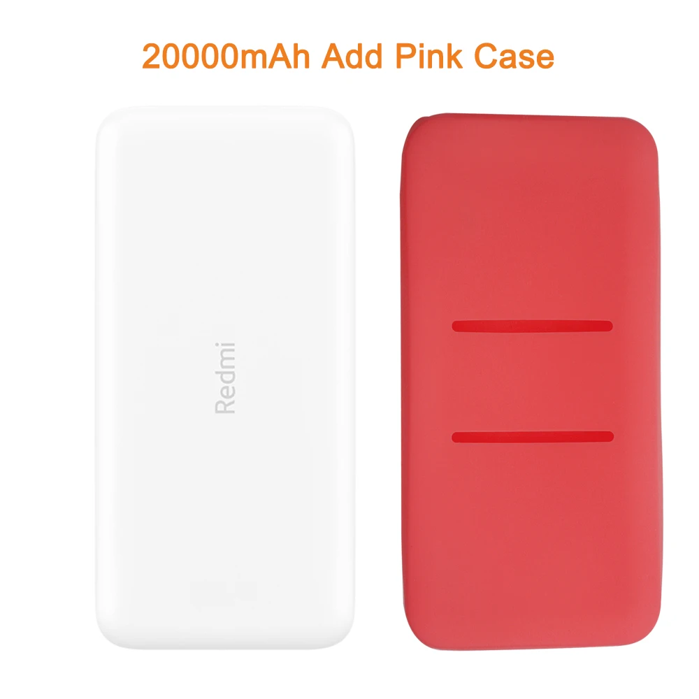 Новейший Xiaomi Redmi внешний аккумулятор 20000 мАч 18 Вт Быстрая зарядка 10000 мАч Внешний аккумулятор быстрая зарядка портативное зарядное устройство - Цвет: 20000mAh Add Pink