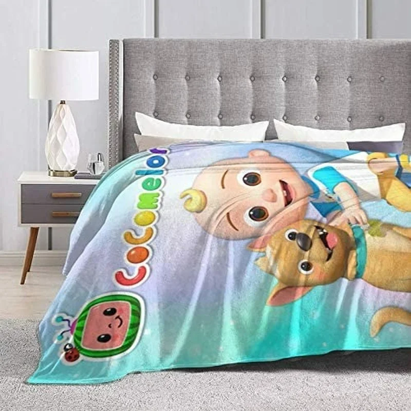 売却 ココ-メロン夏の空調毛布子供や大人スロー毛布ベビーベッドソファーチェアリビングRoom50 × 60インチ黒