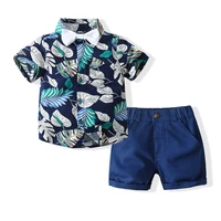 boys childrens classics beach suits cotton high quality 2 piece sets summer clothing shirt shorts fashion casual kids clothes