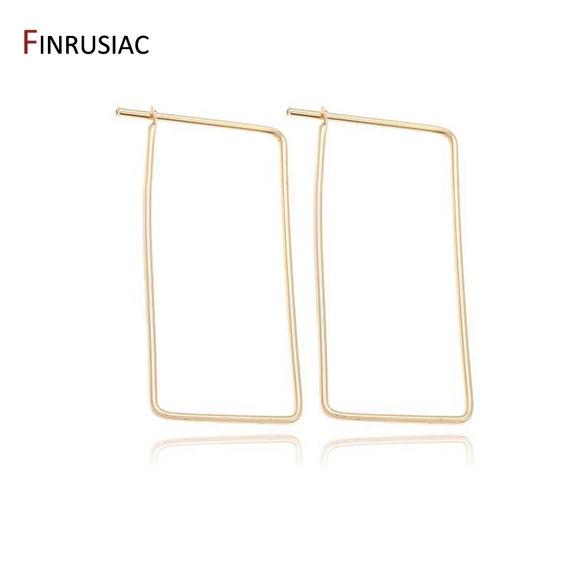 

14k gold plated jewelry accessories square shape beading charms for women diy making beading earrings material