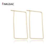 14k gold plated jewelry accessories square shape beading charms for women diy making beading earrings material