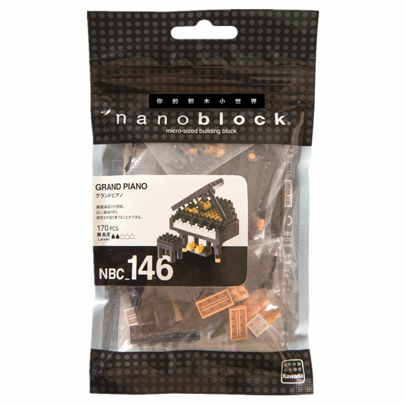 Kawada Nanoblock NBC146 рояль строительные блоки 167 штук мини игрушка кирпич коллекционные вещи серии 12 лет
