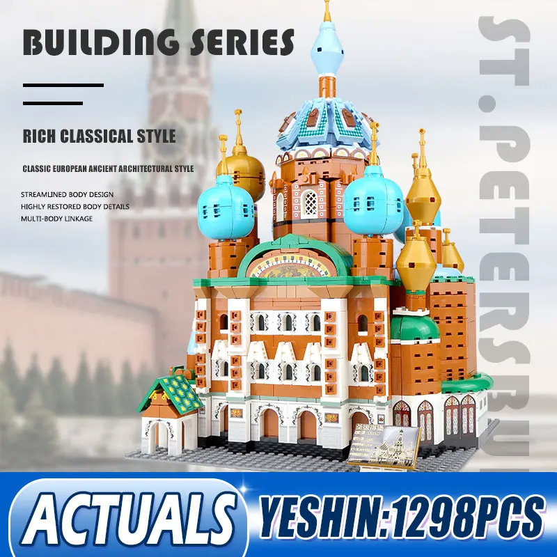 

Конструктор Yeshin YC20003 в стиле архитектуры, конструктор, модель замка Санкт-Петербурга, Детский конструктор, рождественские подарки, игрушки ...