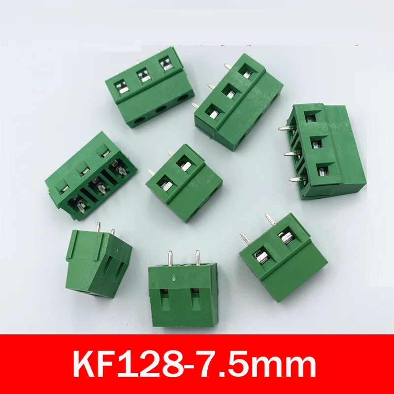 50 шт. KF128-7.5mm печатной платы Клеммная колодка Разъем Американская классификация