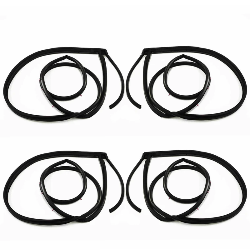 Four doors kit Для Honda Civic Sedan 2006-2011 передний левый Драйвер передний задний боковой Автомобильный Дверной уплотнитель 72810SNAA01 72850SNAA01 костюм - Цвет: Four doors kit