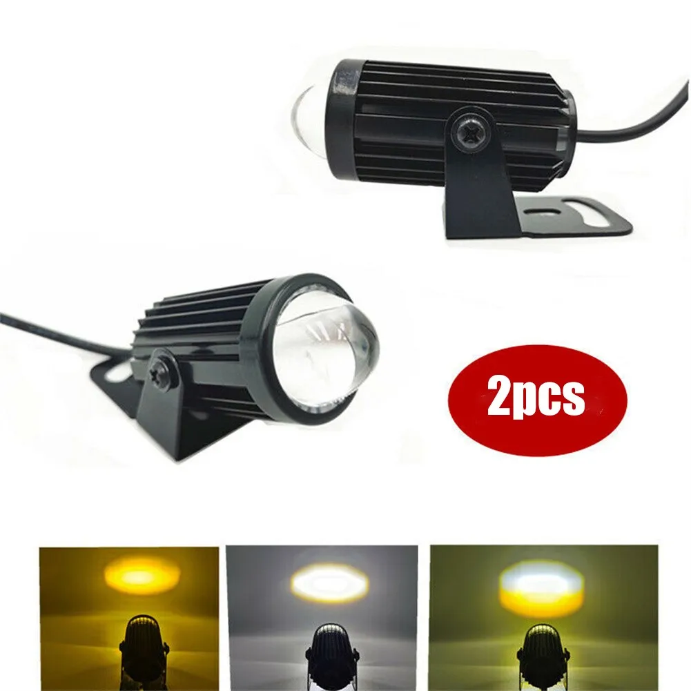 

2 шт., мотоциклетные светодиодные фасветильник, противотуманные фары с кронштейном