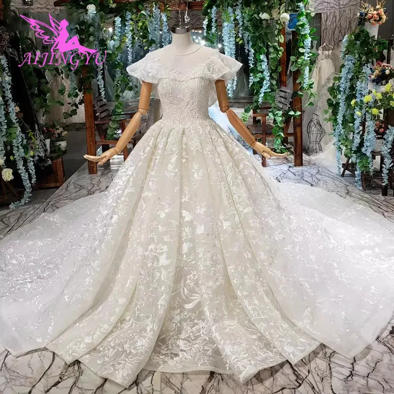 

AIJINGYU Китай Западное свадебное платье бальные русские платья Великобритания простые 2021 пакистанские турецкие шитые свадебные платья