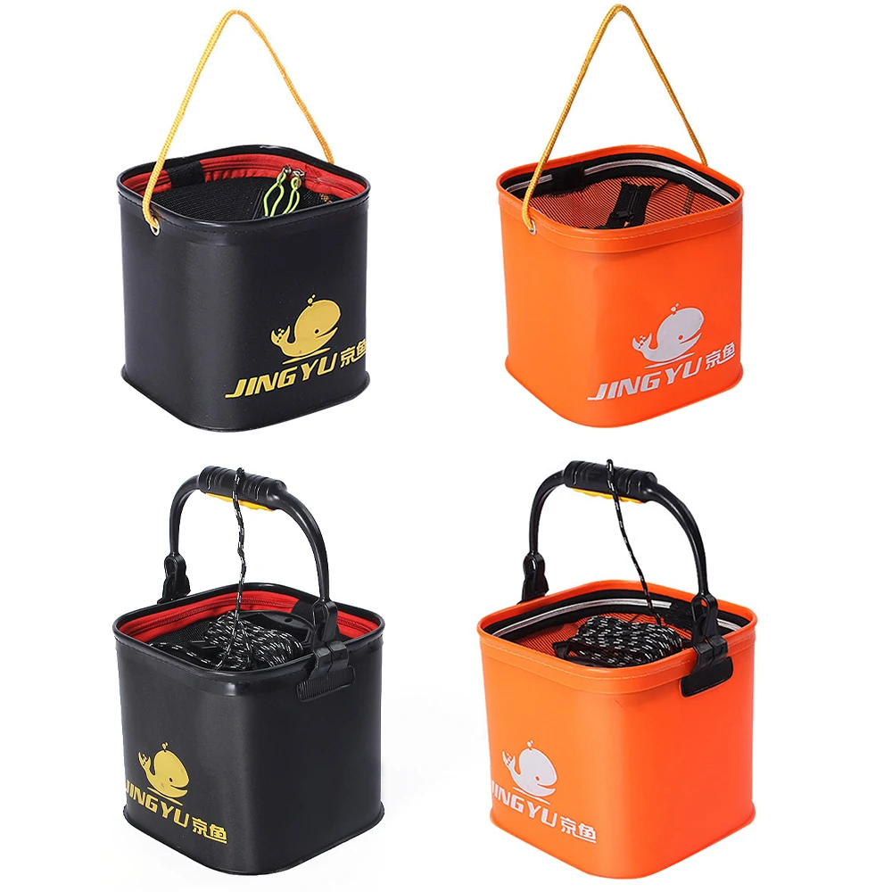 

Portable Fishing Bucket Outdoor Thick Folding EVA Box Fishing Bag Camping Hiking Fishing Container Tackle Storage Bag