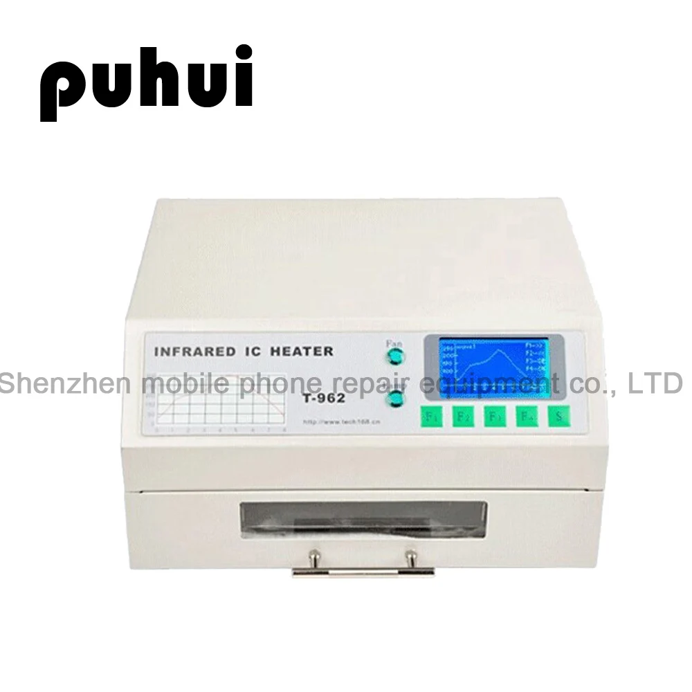 Puhui T962 110 V/220 V оборудование для оплавления T-962 Инфракрасная печь для оплавления IC НАГРЕВАТЕЛЬ паяльная станция BGA