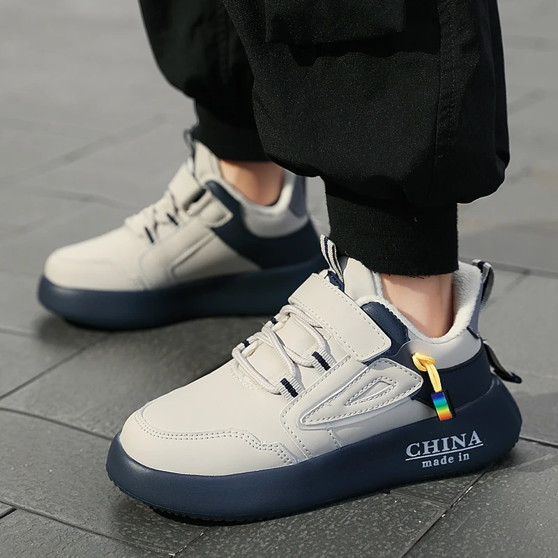 

Кожаные Нескользящие кроссовки для мальчиков, золотистые, повседневная обувь для детей, 2021