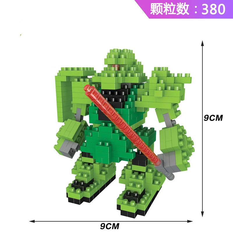 

Mobile Suit Gundam Small Building Block Wing Gundam Zero Gundam Barbatos Action Figure Model Educational Toys for Children Kids