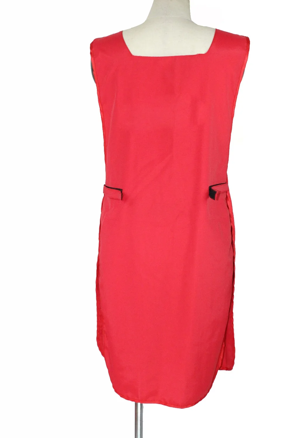 Красный фартук для парикмахерской дизайна ногтей в модном дизайне двусторонний